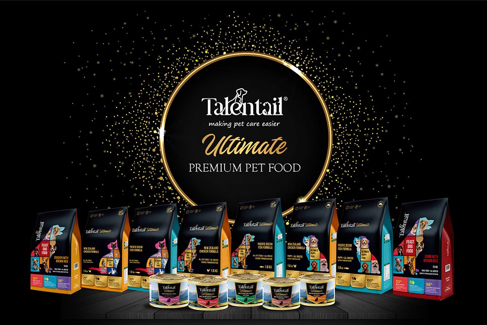 Display of Talentail pet food 