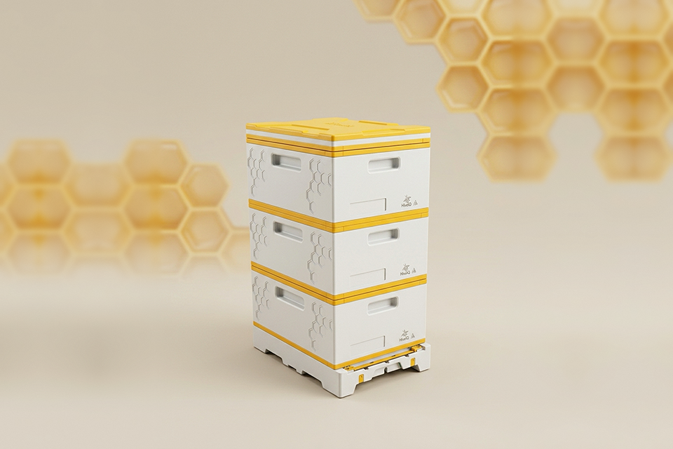 3 tiered beehive box