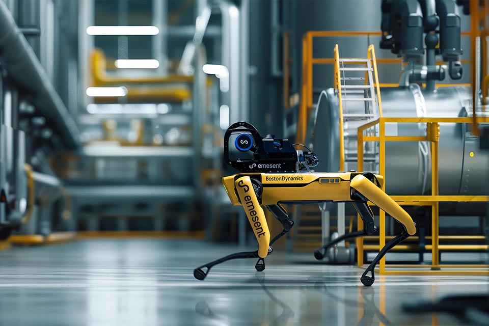 Walking robotic device